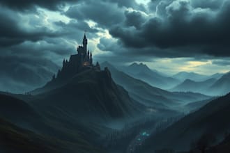 draw amazing environment concept art and fantasy landscape