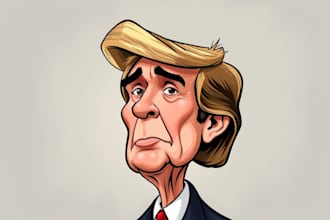 create political and editorial cartoon