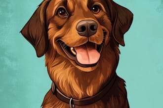 make realistic portrait of your cat, dog or any pet