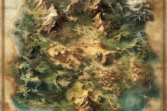 design vector maps, event maps, fantasy festival maps