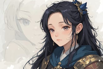 do a dnd fantasy character art, design, and illustration