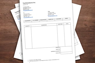 create professional and customized invoices for your business