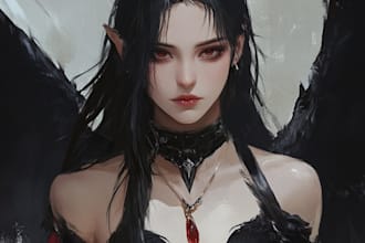 fantasy illustration for dnd party