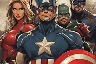 do  custom comic book art and illustrations for comic