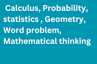 help with mathematical problems in calculus, statistics probability and more