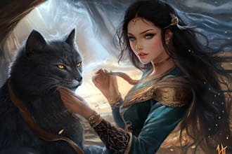 draw a fantasy portrait of any character