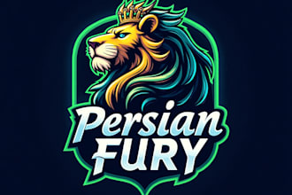 design high quality esport persian mascot logo with express delivery
