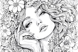 draw coloring book pages for children and adults