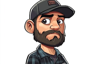 do unique caricature cartoon and mascot logo character