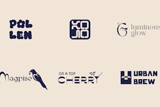 fun and custom logo design for your brand with personality