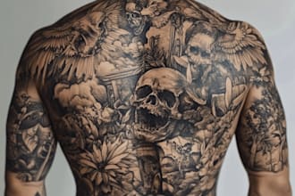 draw a custom tattoo design