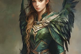 create your dnd character and illustration