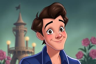 draw your portrait in disney style
