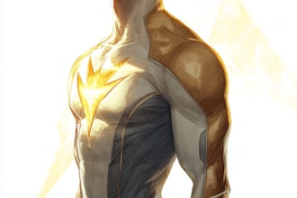 create concept art superhero character design for comics