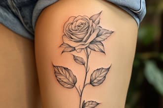 draw custom american traditional tattoo design for you