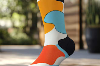 do custom sublimation socks design