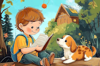 do childrens story book illustration, children book, children picture book