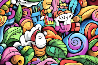 create doodle illustration for any project