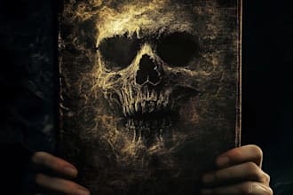 design fantasy book cover, horror, or romance book cover
