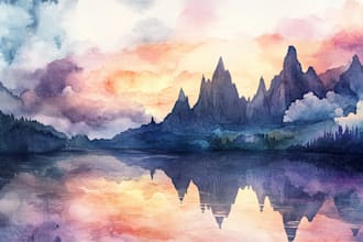 paint watercolor illustration and watercolor art