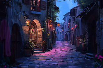 create environment concept art of scene, movie, game, anime