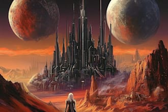create a unique sci fi book cover
