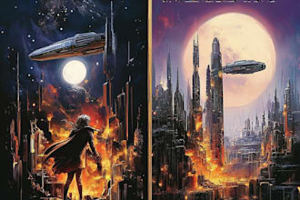 design fantasy book cover, fiction, sci fi, horror, kindle