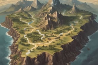 draw high quality professional fantasy map