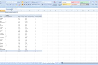 do excel data cleaning, excel spreadsheet, excel big data, research work