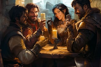 do a dnd character or dnd party art
