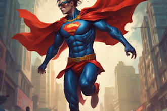 draw you into amazing superhero comic cartoon characters