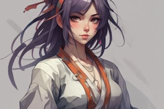 draw custom body pillow for your  anime character
