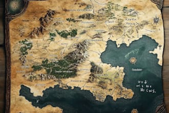 create a fantasy map that fits your imagination