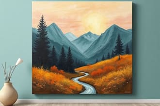 create painting wall art to canvas print, poster with for etsy, and more