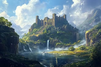 draw custom 2d environment for your stream greenscreen background