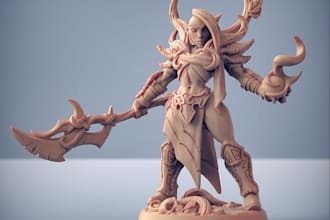 sculpt 3d mini for dnd, 3d printed dnd miniatures, 3d minis for table top game
