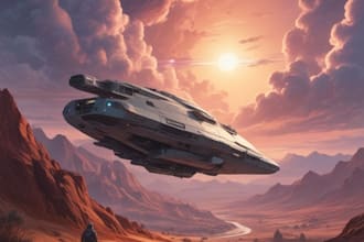 design spaceship, sci fi illustration and sci fi art