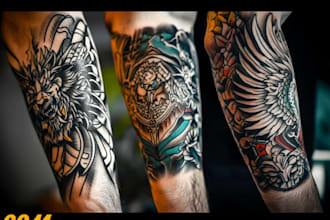 professionally design your sleeve tattoo