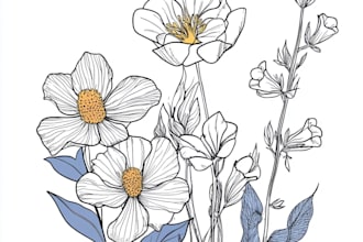 draw botanical illustration art for you