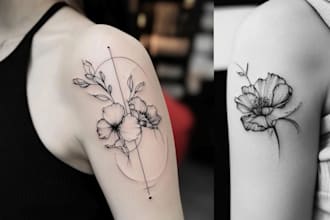 design a minimalist tattoo and you can get it tattooed