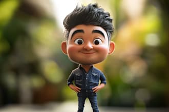 draw cartoon avatar, cartoon character, caricature, logo