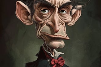 make an awesome political cartoon art