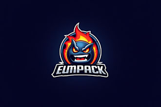 do wonderful angry ball esport mascot logo