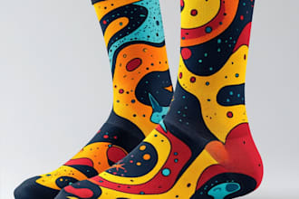 draw creative socks unique sock design