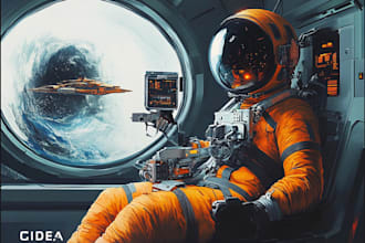 create sci fi illustrations