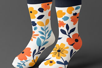 create socks design according to your requirement