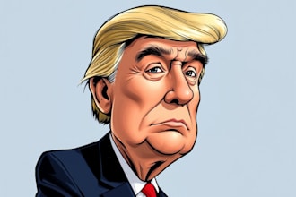 create a political and editorial cartoon