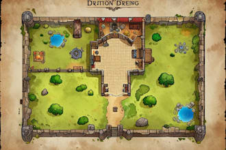create a high quality battle map for ttrpg, dnd and games