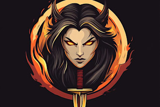create logo designer anime, fantasy