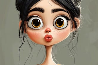 create your wedding caricature art